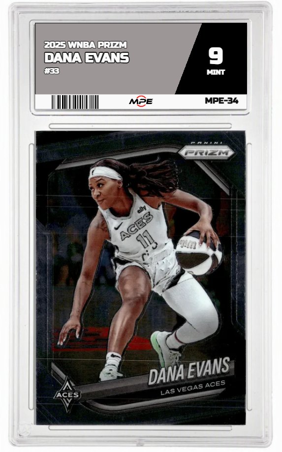 2025 PRIZM WNBA #33 DANA EVANS MPE 9 MINT — graded card up for auction