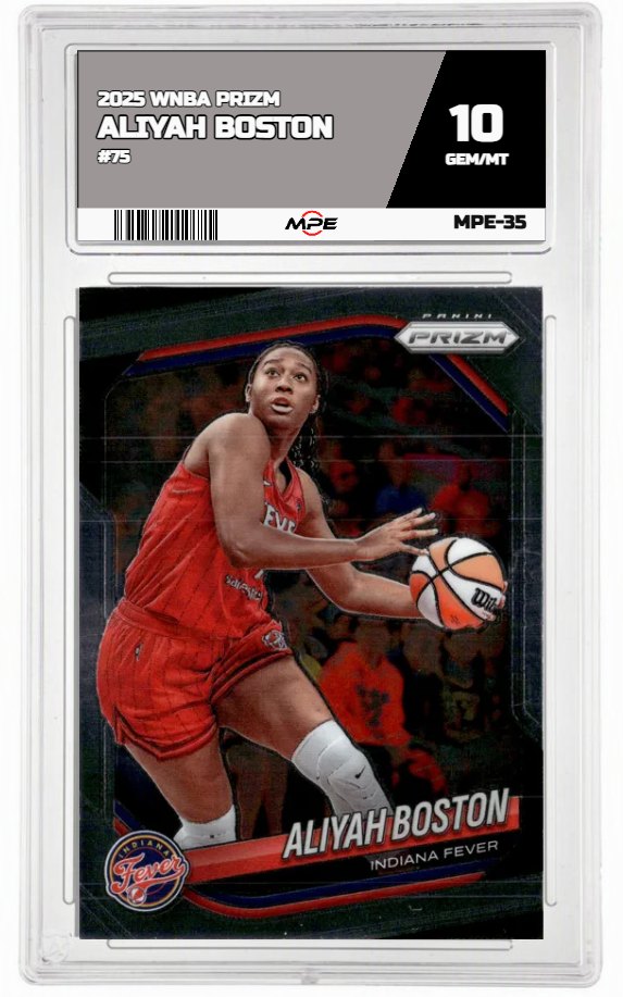 2025 PRIZM WNBA #75 ALIYAH BOSTON MPE 10 GEM/MT — graded card up for auction