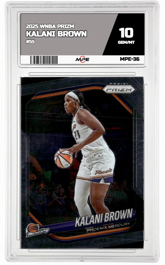 2025 PRIZM WNBA #55 KALANI BROWN MPE 10 GEM/MT — graded card up for auction