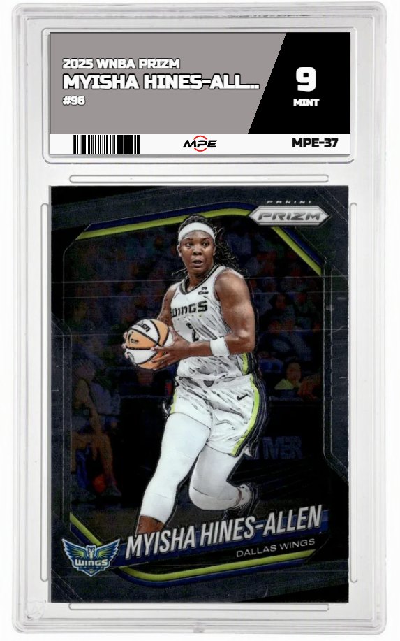 2025 PRIZM WNBA #96 MYISHA HINES-ALLEN MPE 9 MINT — graded card up for auction