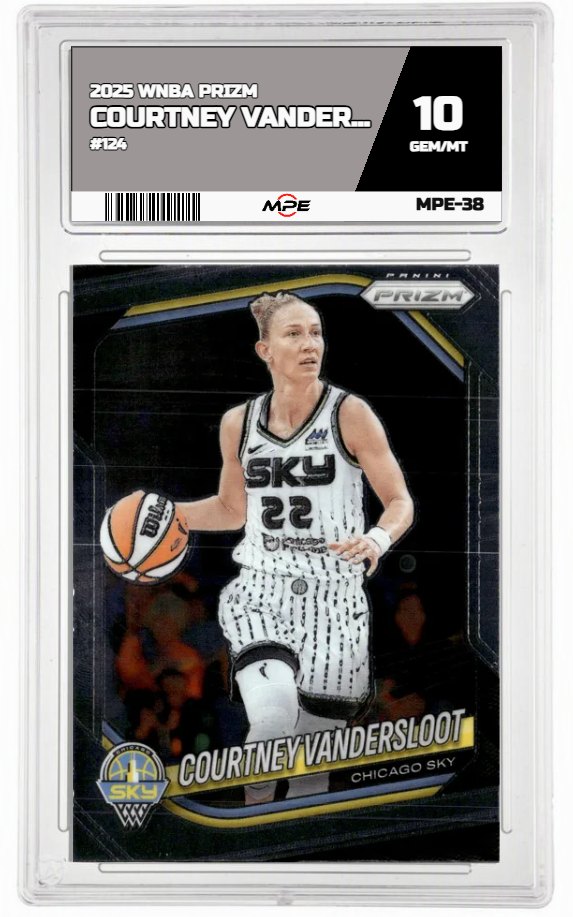 2025 PRIZM WNBA #124 COURTNEY VANDERSLOOT MPE 10 GEM/MT — graded card up for auction