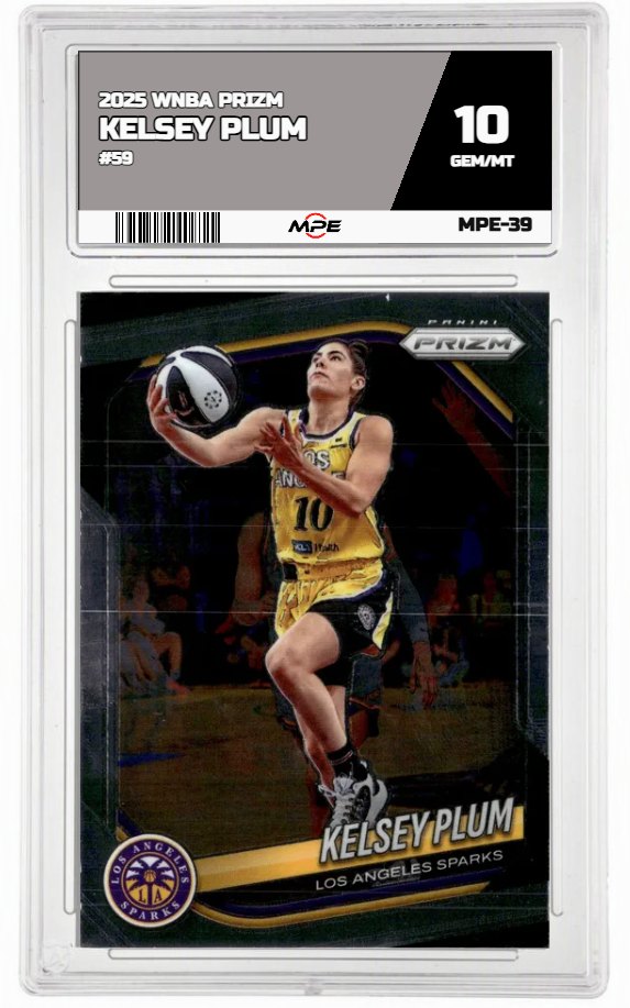 2025 PRIZM WNBA #59 KELSEY PLUM MPE 10 GEM/MT — graded card auctioned from the MPE vault