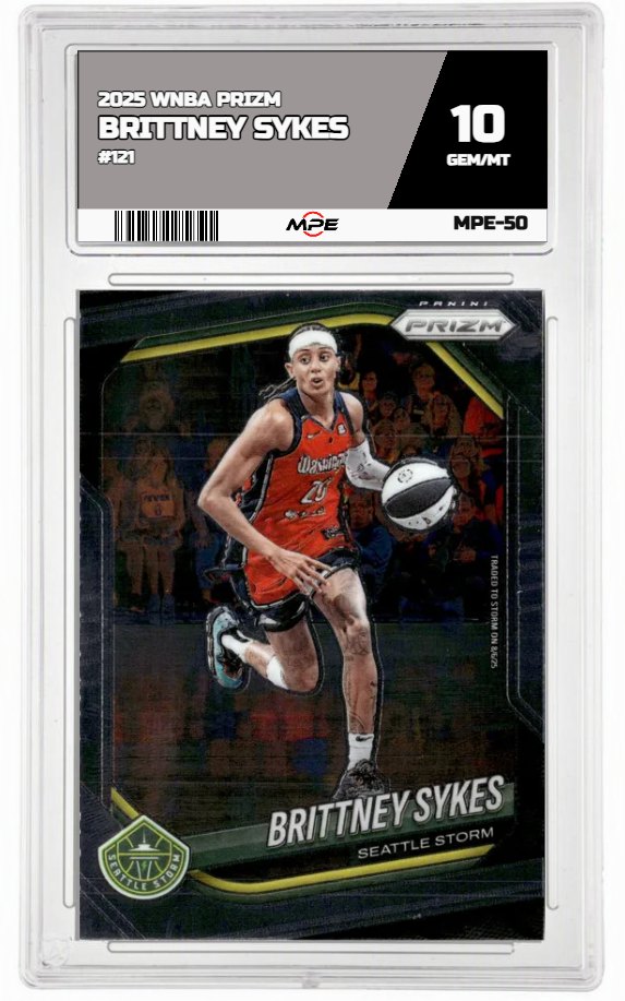 2025 PRIZM WNBA #121 BRITTNEY SYKES MPE 10 GEM/MT — graded card up for auction