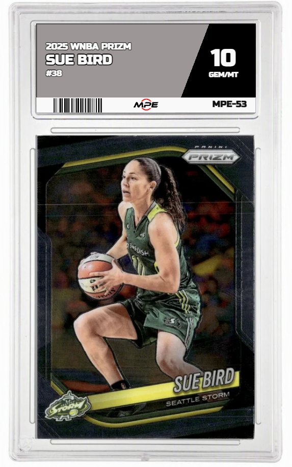 2025 PRIZM WNBA #38 SUE BIRD MPE 10 GEM/MT — graded card auctioned from the MPE vault
