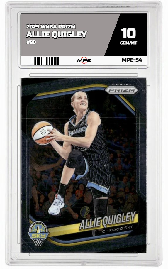 2025 PRIZM WNBA #80 ALLIE QUIGLEY MPE 10 GEM/MT — graded card up for auction