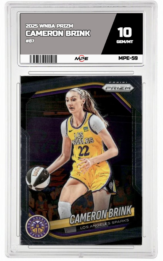 2025 PRIZM WNBA #87 CAMERON BRINK MPE 10 GEM/MT — graded card up for auction