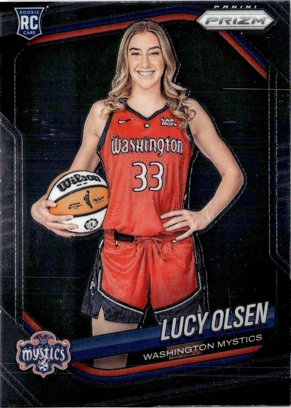 2025 Prizm Wnba Lucy Olsen graded slab
