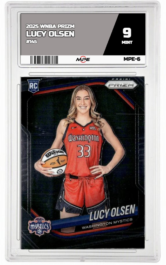 2025 PRIZM WNBA #145 LUCY OLSEN MPE 9 MINT — graded card up for auction
