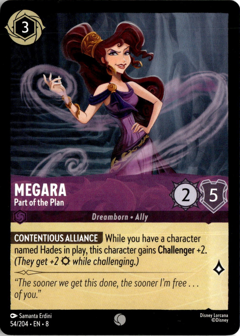 2025 Disney Lorcana En 8 Megara graded slab