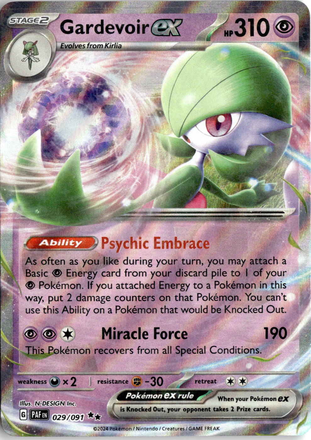 2023 Pokemon Gardevoir EX graded slab