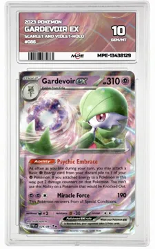 2023 POKEMON SCARLET AND VIOLET-HOLO #086 Gardevoir EX MPE 10 GEM/MT — graded card up for auction