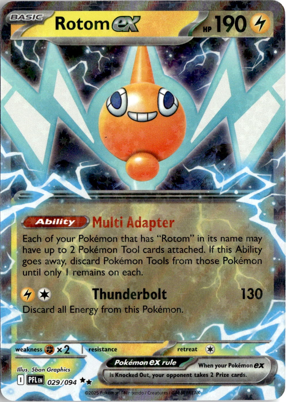 2025 Pokemon Rotom EX graded slab