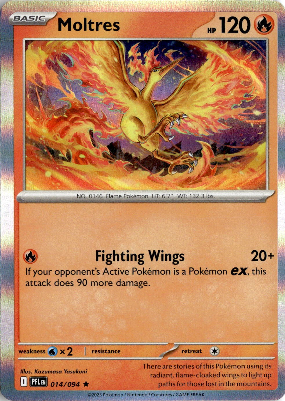 2025 Pokemon Mega Evolution Moltres graded slab