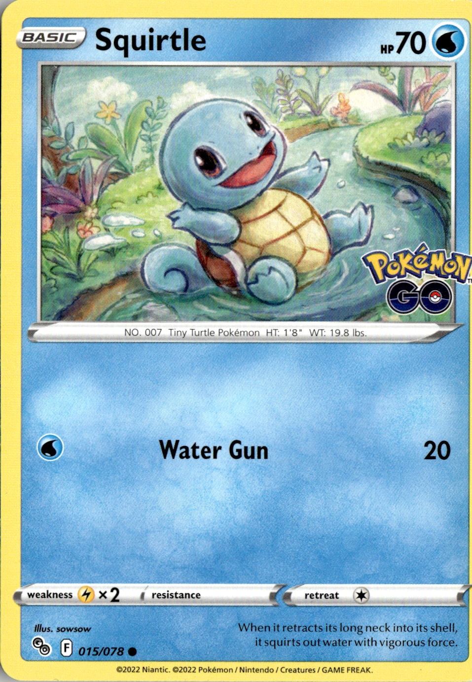 2022 Pokemon Sword And Shield Squirtle graded slab