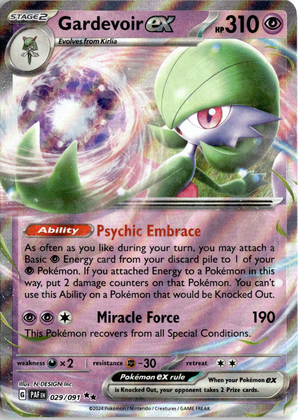 2023 Pokemon Gardevoir Ex graded slab