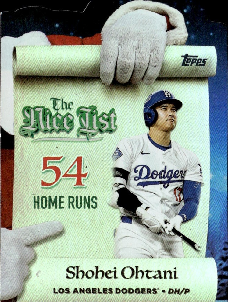 2025 Topps Holiday Shohei Ohtani graded slab