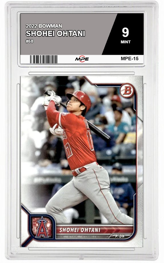 2022 BOWMAN #68 SHOHEI OHTANI MPE 9 MINT — graded card auctioned from the MPE vault