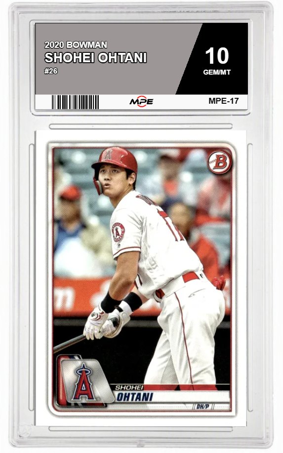 2020 BOWMAN #26 SHOHEI OHTANI MPE 10 GEM/MT — graded card auctioned from the MPE vault