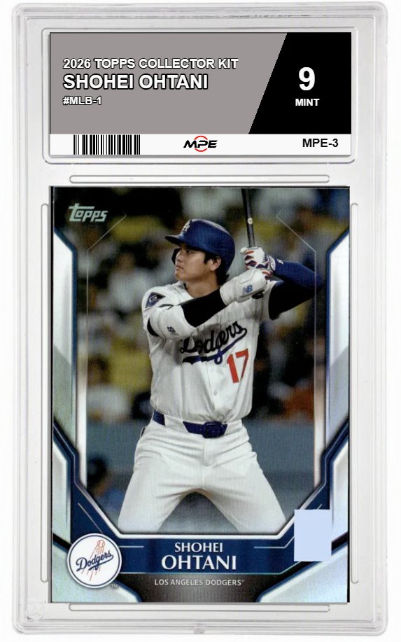 2026 TOPPS COLLECTOR KIT #MLB-1 SHOHEI OHTANI MPE 9 MINT — graded card auctioned from the MPE vault