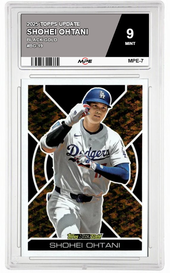 2025 TOPPS UPDATE BLACK GOLD #BG-19 SHOHEI OHTANI MPE 9 MINT — graded card auctioned from the MPE vault