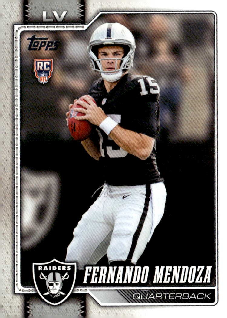 2026 Topps Fernando Mendoza graded slab