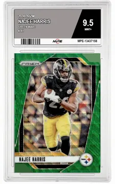 2024 PRIZM GREEN WAVE #241 NAJEE HARRIS MPE 9.5 MINT+ — graded card up for auction