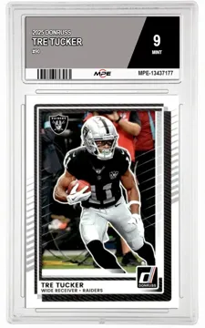 2025 DONRUSS #90 TRE TUCKER MPE 9 MINT — graded card up for auction