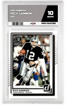 2025 DONRUSS #201 RICH GANNON MPE 10 GEM/MT — graded card up for auction