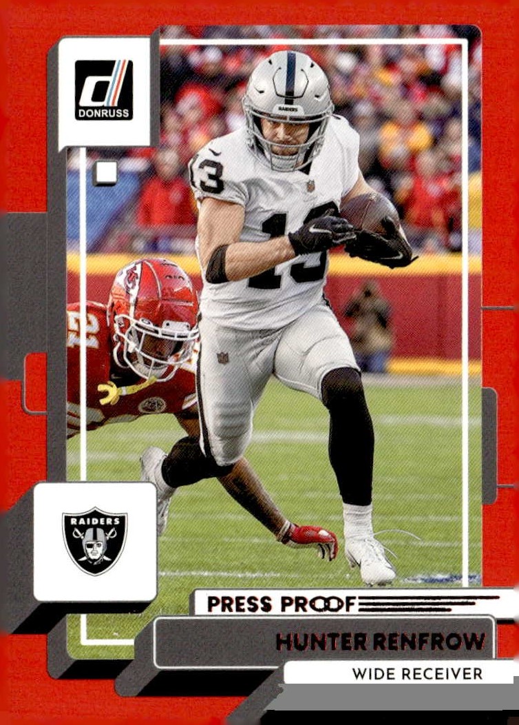 2022 Donruss Hunter Renfrow graded slab