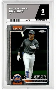 2026 TOPPS CHROME #17 JUAN SOTO MPE 9 MINT — graded card up for auction