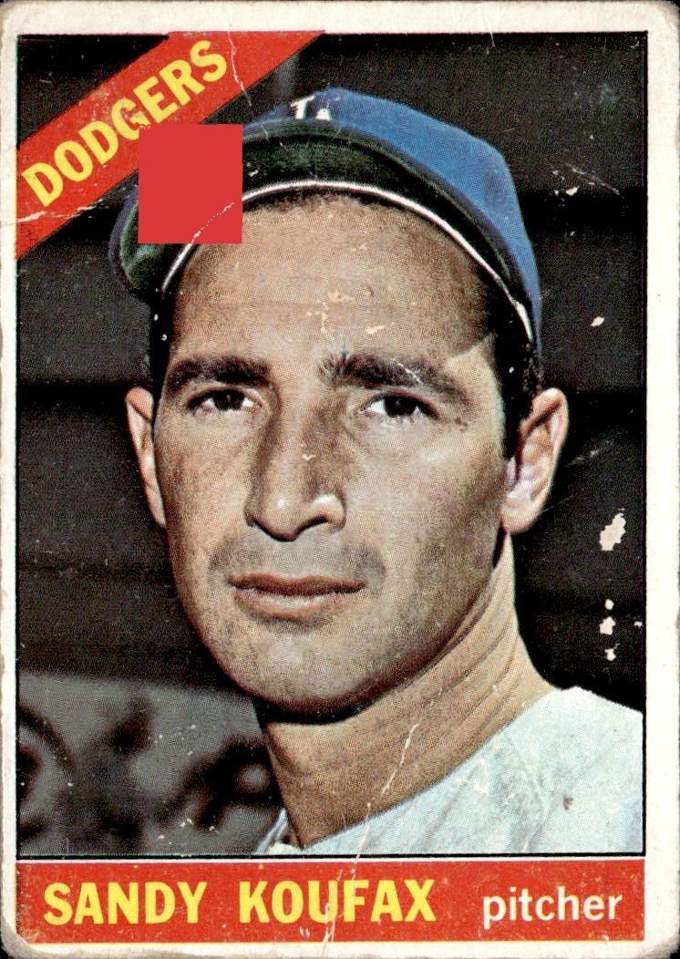 1966 Topps Sandy Koufax graded slab