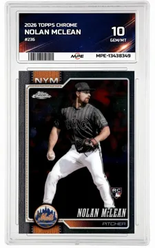 2026 TOPPS CHROME #236 NOLAN MCLEAN MPE 10 GEM/MT — graded card up for auction