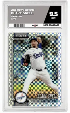 2026 TOPPS CHROME X-Fractor #278 BLAKE SNELL MPE 9.5 MINT+ — graded card up for auction