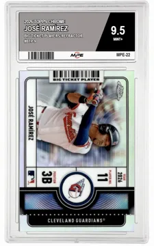 2026 TOPPS CHROME BIG TICKET PLAYERS-REFRACTOR #BTP-9 JOSÉ RAMÍREZ MPE 9.5 MINT+ — graded card up for auction