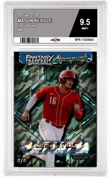 2026 WILD CARD FB ATOMPUNK #MN MASON NEVILLE MPE 9.5 MINT+ — graded card up for auction