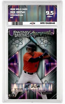 2026 WILD CARD FB ATOMPUNK #II IKE IRISH MPE 9.5 MINT+ — graded card up for auction