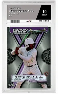 2026 WILD CARD FB ATOMPUNK #DM DEXTER MCCLEON JR. MPE 10 GEM/MT — graded card up for auction
