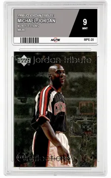1998 UD JORDAN TRIBUTE MJ REFLECTIONS #MJ80 MICHAEL JORDAN MPE 9 MINT — graded card up for auction