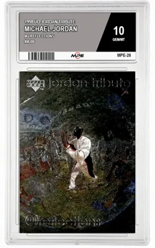 1998 UD JORDAN TRIBUTE MJ REFLECTIONS #MJ86 MICHAEL JORDAN MPE 10 GEM/MT — graded card up for auction
