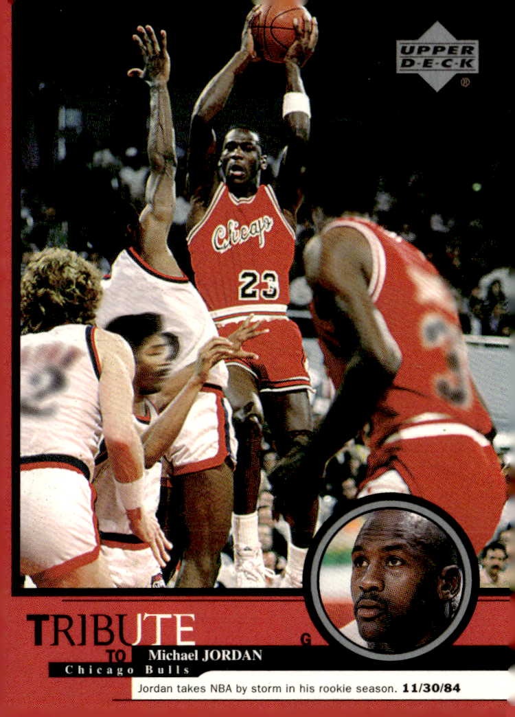 1999 Upper Deck Tribute To Michael Jordan Michael Jordan graded slab