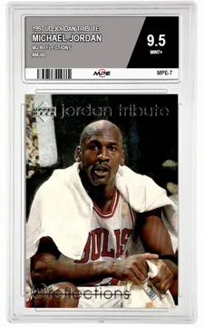 1997 UD JORDAN TRIBUTE MJ REFLECTIONS #MJ80 MICHAEL JORDAN MPE 9.5 MINT+ — graded card up for auction