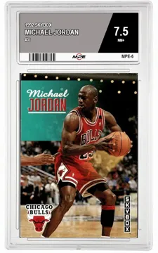 1992 SKYBOX #31 MICHAEL JORDAN MPE 7.5 NM+ — graded card up for auction