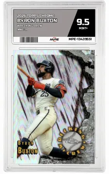 2026 TOPPS CHROME WRECKING CREW #WC-11 BYRON BUXTON MPE 9.5 MINT+ — graded card up for auction