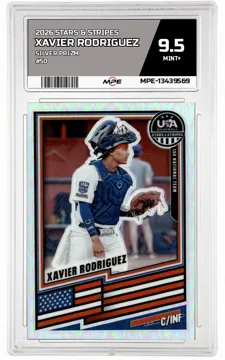 2026 STARS & STRIPES SILVER PRIZM #50 XAVIER RODRIGUEZ MPE 9.5 MINT+ — graded card up for auction