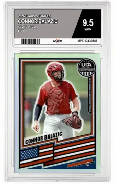 2026 STARS & STRIPES SILVER PRIZM #191 CONNOR BALAZIC MPE 9.5 MINT+ — graded card up for auction
