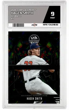 2026 STARS & STRIPES PRIZMATIC #19 HAGEN SMITH MPE 9 MINT — graded card up for auction