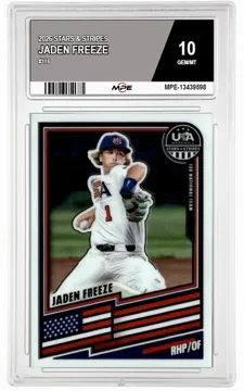 2026 STARS & STRIPES #116 JADEN FREEZE MPE 10 GEM/MT — graded card up for auction