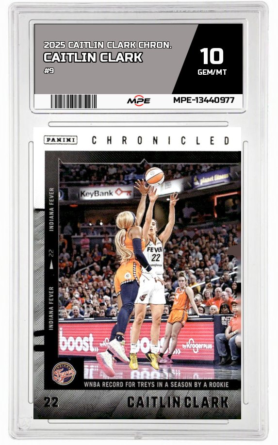 2025 CAITLIN CLARK CHRON. #9 CAITLIN CLARK MPE 10 GEM/MT — graded card auctioned from the MPE vault