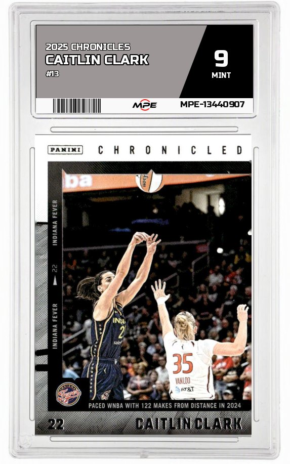 2025 CAITLIN CLARK CHRON. #13 CAITLIN CLARK MPE 9 MINT — graded card auctioned from the MPE vault