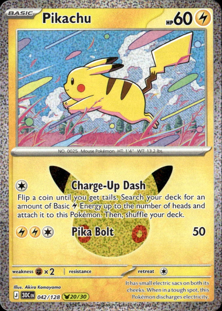 2026 Pokemon 30C En Pikachu graded slab